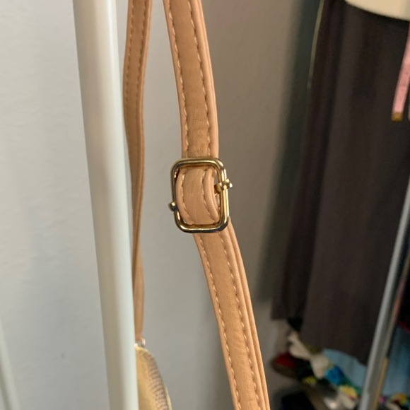 Melie Bianco Metallic Gold Clutch